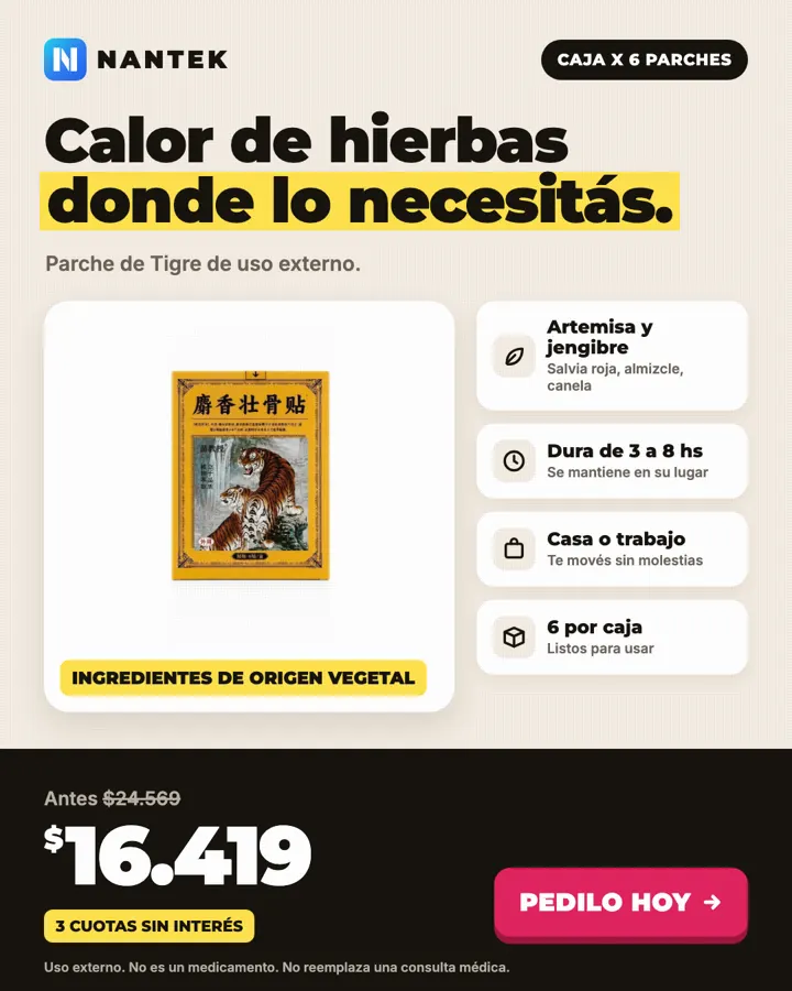 Flyer de anuncio de un parche